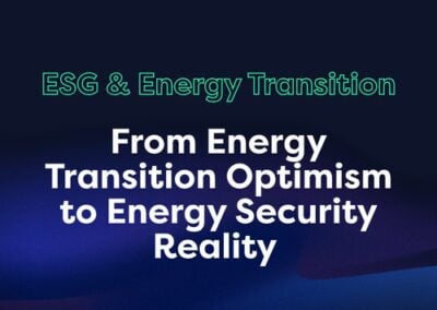 From Energy Transition Optimism to Energy Security Reality