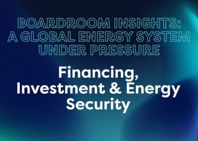 Financing, Investment & Energy Security