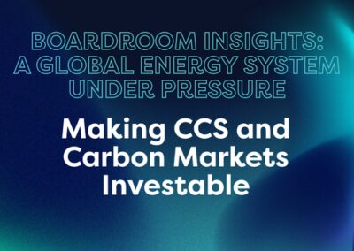 Making CCS and Carbon Markets Investable