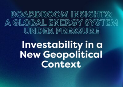 Investability in a New Geopolitical Context